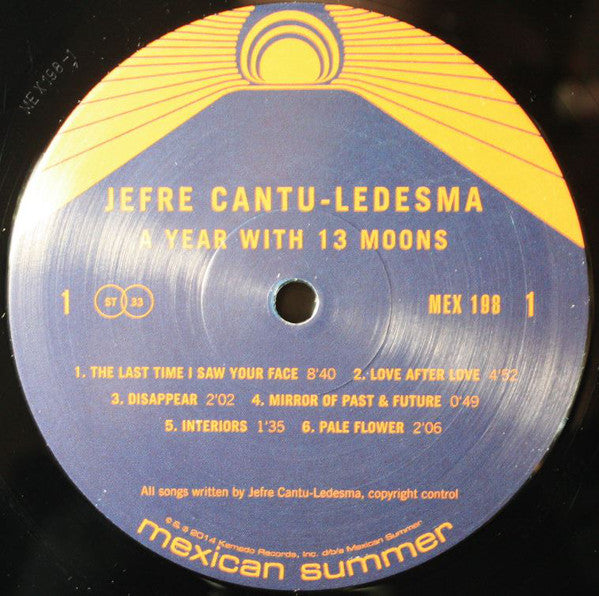 Jefre Cantu-Ledesma : A Year With 13 Moons (LP, Ltd)