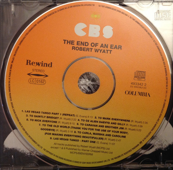 Robert Wyatt : The End Of An Ear (CD, Album, RE)