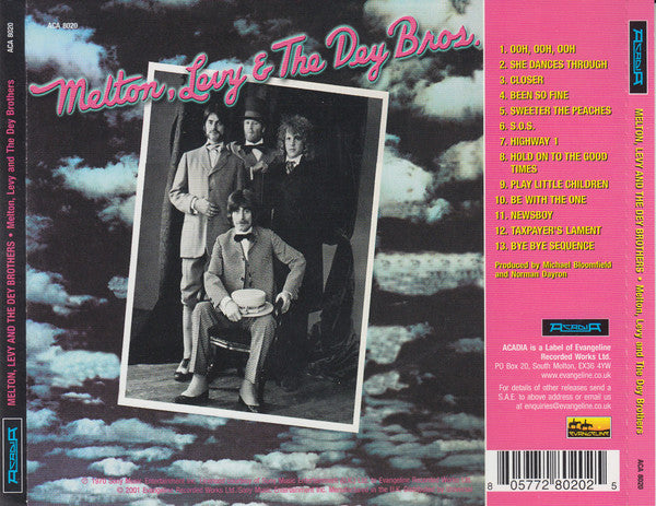 Barry Melton, Jay Levy & The Dey Brothers : Melton, Levy & The Dey Bros. (CD, Album, RM)