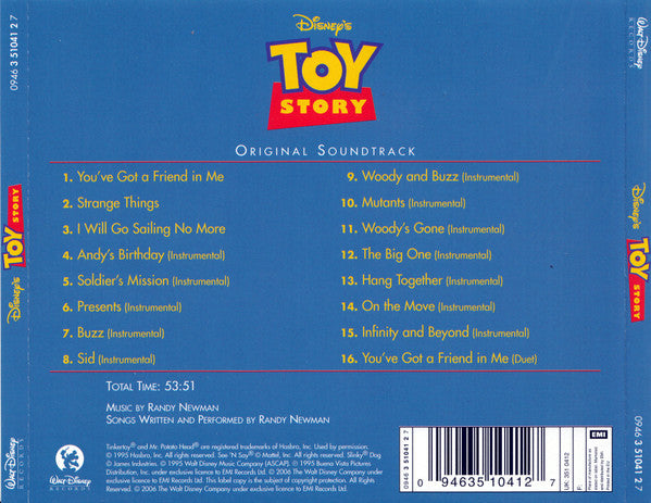 Randy Newman : Toy Story (An Original Walt Disney Records Soundtrack) (CD, Album)