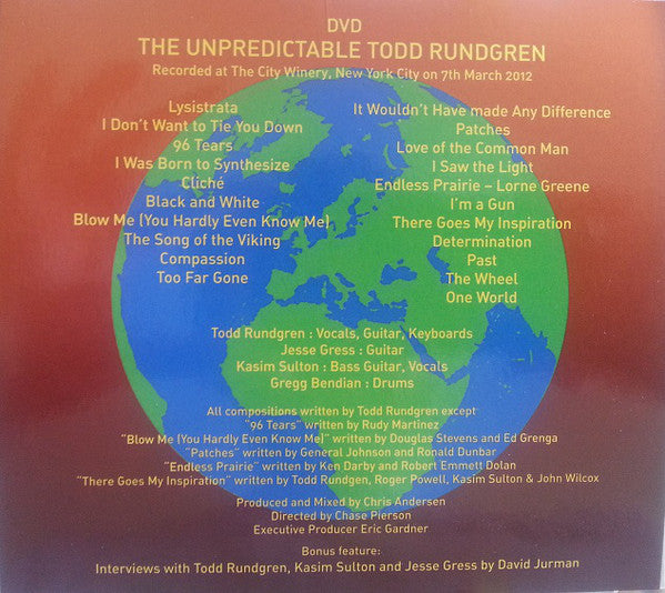 Todd Rundgren : Global (CD, Album, Dlx + DVD, NTSC)