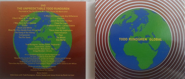 Todd Rundgren : Global (CD, Album, Dlx + DVD, NTSC)