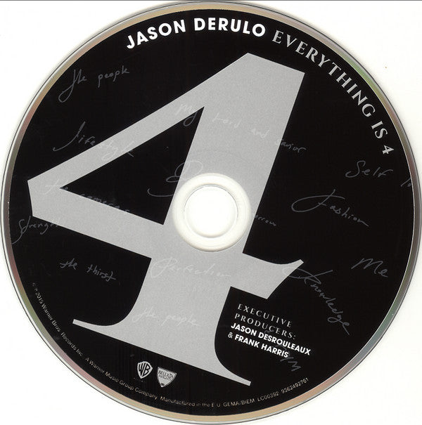 Jason Derulo : Everything Is 4 (CD, Album)