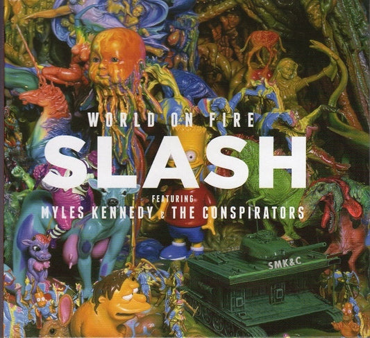 Slash (3) Featuring Myles Kennedy And The Conspirators : World On Fire (CD, Album, Dlx, Ltd, Med + Box)