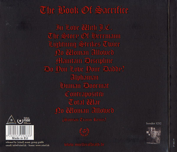 Müllér Of Death! : The Book Of Sacrifice (CD, Album, Dig)