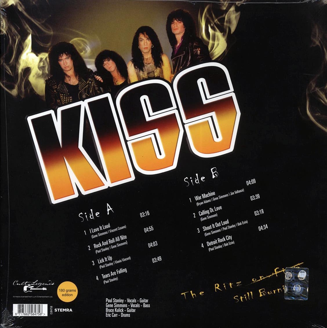 Kiss The Ritz Still Burning: Live Radio Broadcast Vinyl