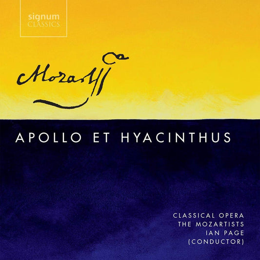 Mozartists Mozart: Apollo Et Hyacinthus CD