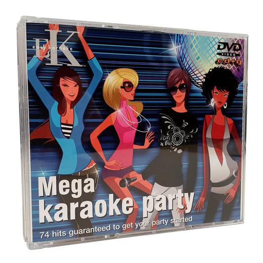 Karaoke Songs for the Ultimate Party EKMKP Mega Karaoke Party 4 x CD+G (CDG) 1 x DVD Pack - 74