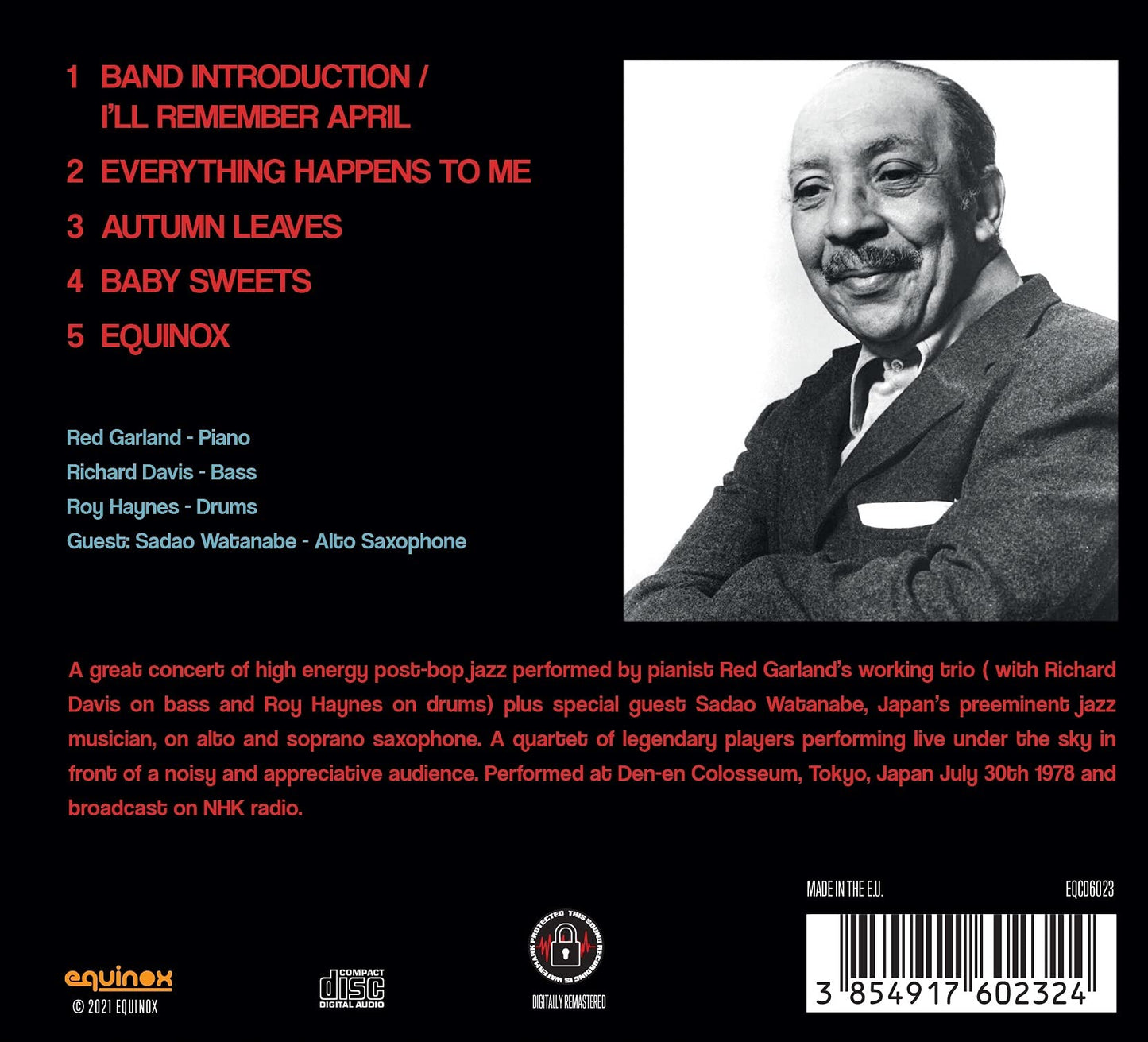 Red Garland Live Under The Sky...'78 CD