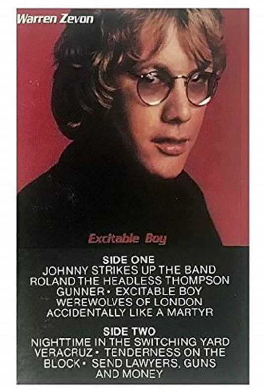 Warren Zevon Excitable Boy Cassette