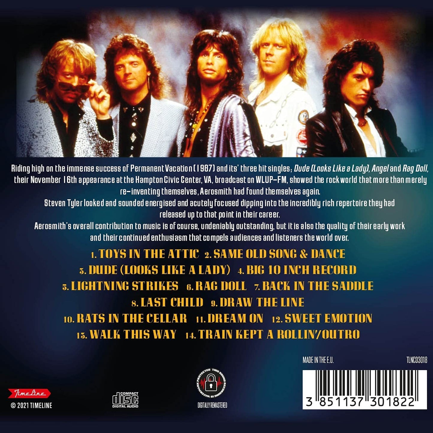 Aerosmith Live In '87 CD