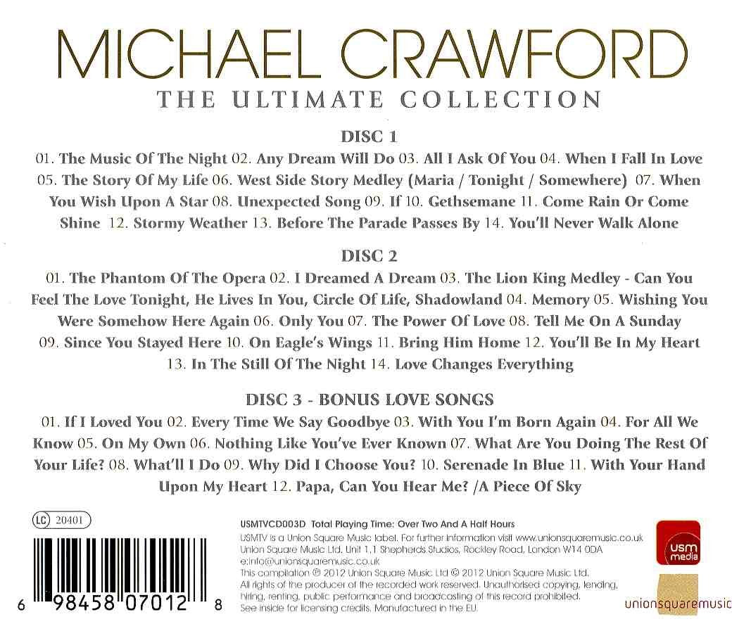 Michael Crawford: The Ultimate Collection CD