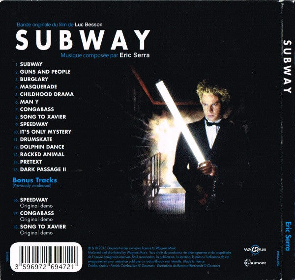 Eric Serra : Subway (Bande Originale Du Film) (CD, Album, RE, RM, Gat)