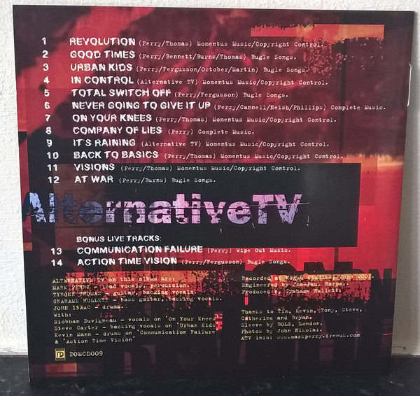 Alternative TV : Revolution (CD, Album)