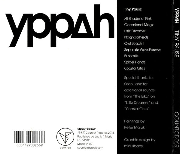 Yppah : Tiny Pause (CD, Album)