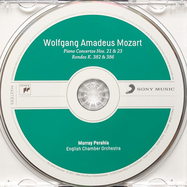 Wolfgang Amadeus Mozart - Murray Perahia • English Chamber Orchestra : Piano Concertos Nos. 21 & 23 • Rondos K. 382 & 386 (CD, Comp)