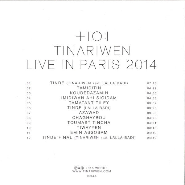 Tinariwen : Live In Paris (CD, Album)