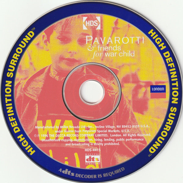 Pavarotti & Friends : Pavarotti & Friends (For War Child) (CD, Album, DTS)