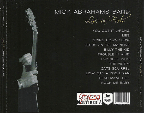 Mick Abrahams Band : Live In Forli (CD, Album)