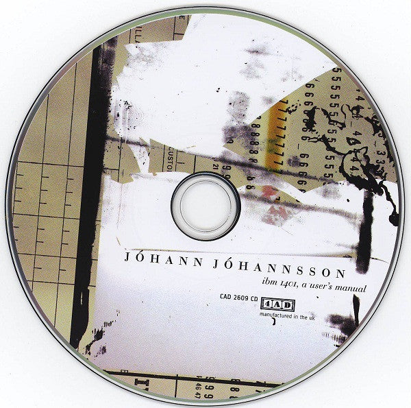 Jóhann Jóhannsson : IBM 1401, A User's Manual (CD, Album, Dig)