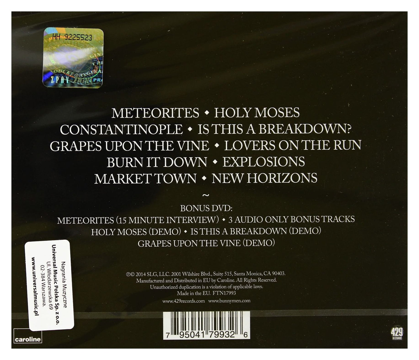 Echo & The Bunnymen Meteorites CD