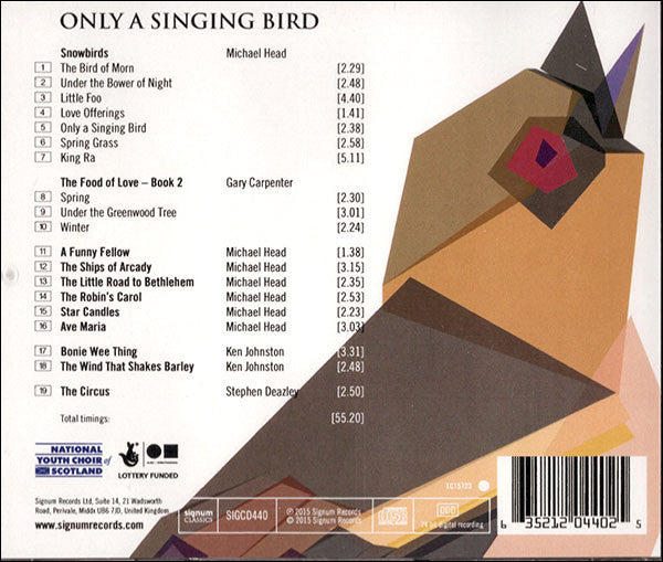 NYCoS National Girls Choir, Karen Cargill, Philip Moore (3), Christopher Bell (2) : Only A Singing Bird (CD, Album)