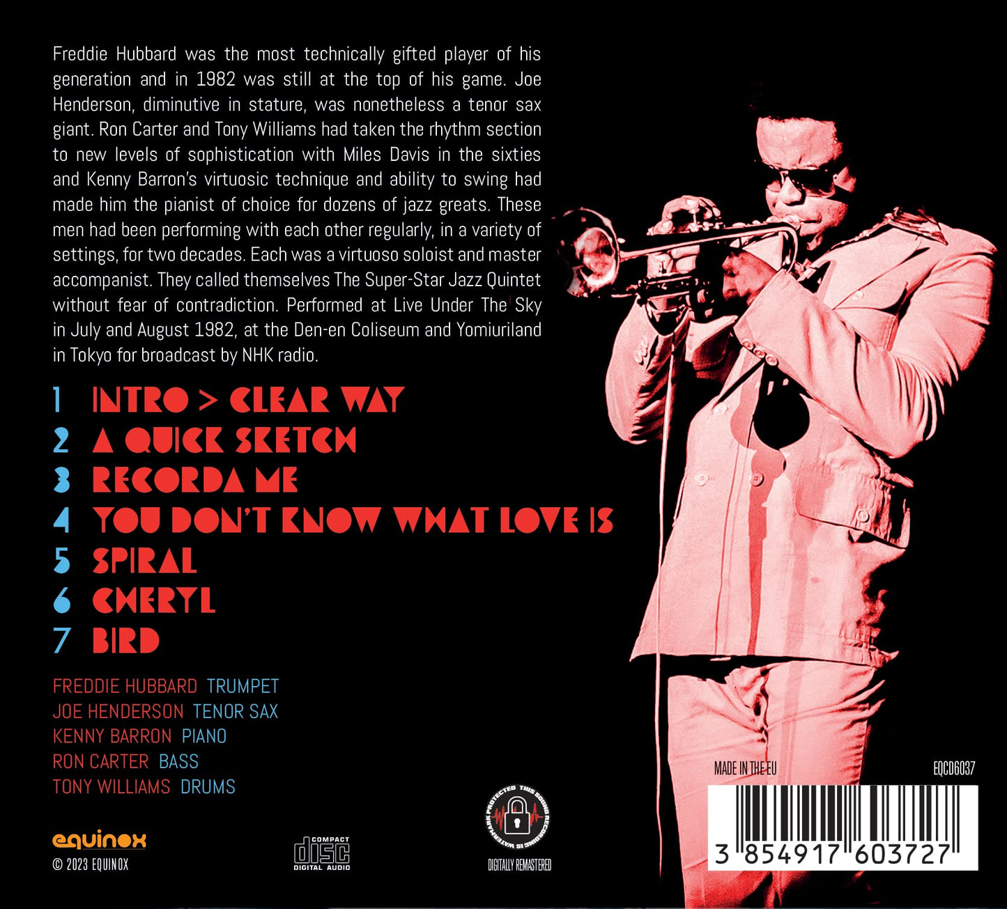 Freddie Hubbard Quintet (aka The Super-Star Jazz Quintet) Live Under The Sky, Tokyo, 1982 CD