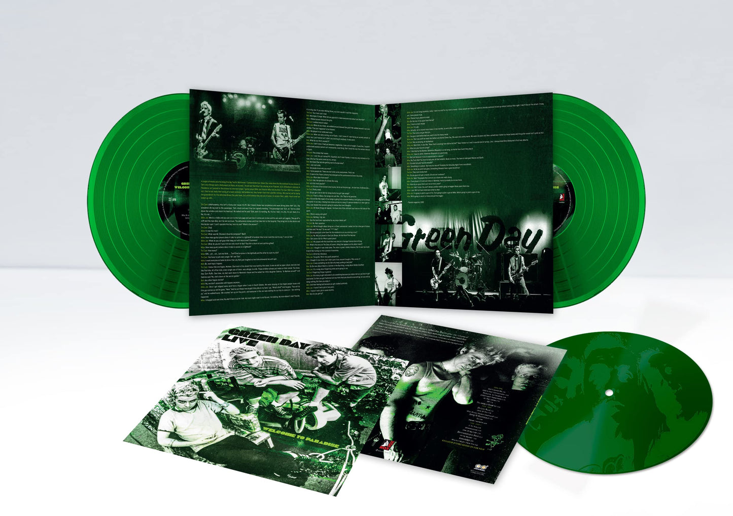 Green Day Welcome To Paradise [180G Green Vinyl W' Etching] Vinyl