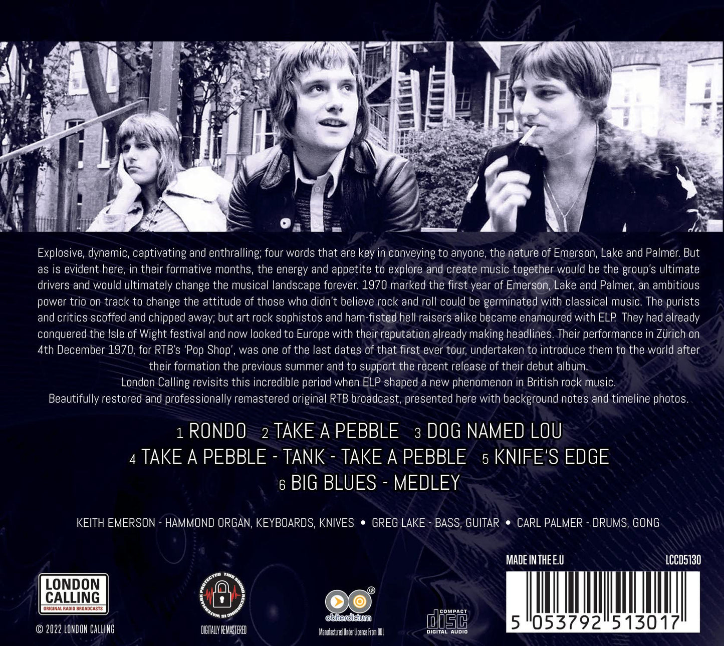 Emerson, Lake & Palmer Live In Zürich 1970 CD