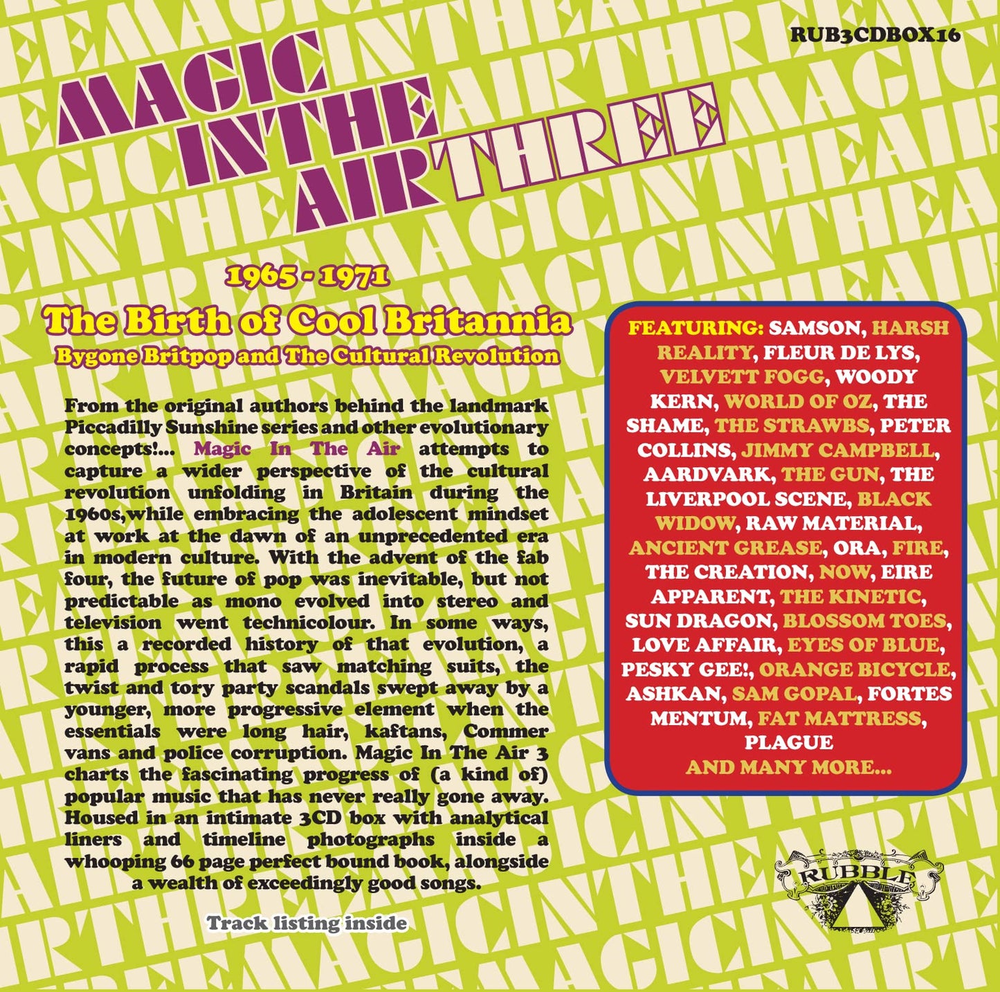 Various Magic In The Air Three 1965-1971 The Birth Of Cool Britannia CD