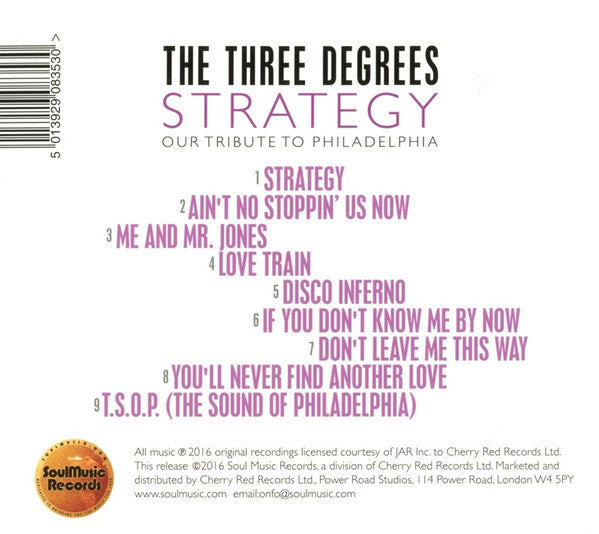 The Three Degrees : Strategy (Our Tribute To Philadelphia) (CD, Album)