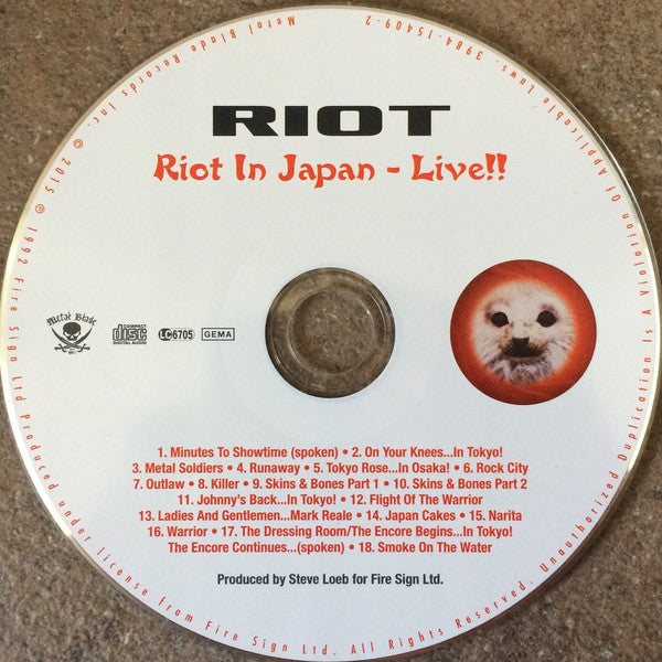 Riot (4) : Live In Japan (CD, Album, RE)