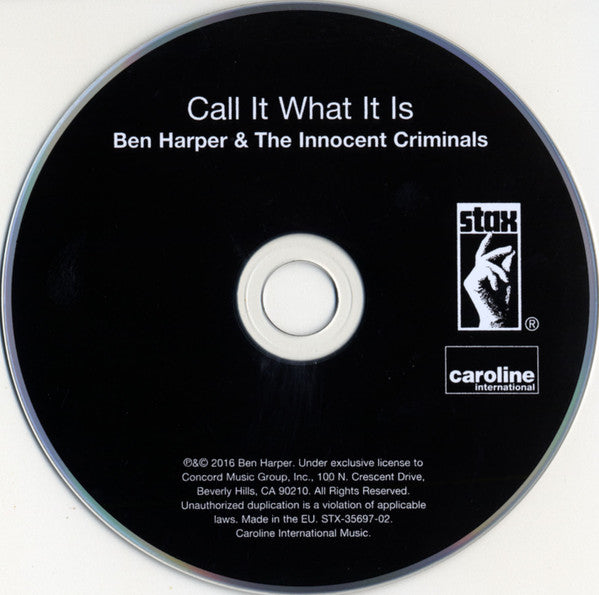 Ben Harper & The Innocent Criminals : Call It What It Is (CD, Album)