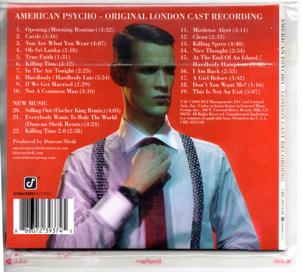 Duncan Sheik : American Psycho (London Cast Recording) (CD, Album)