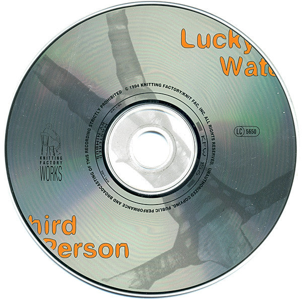 Third Person (3) : Lucky Water (CD, Album)