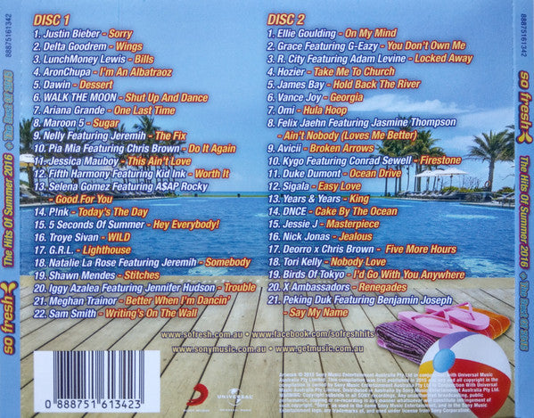 Various : So Fresh: The Hits Of Summer 2016 + The Best Of 2015 (2xCD, Comp)