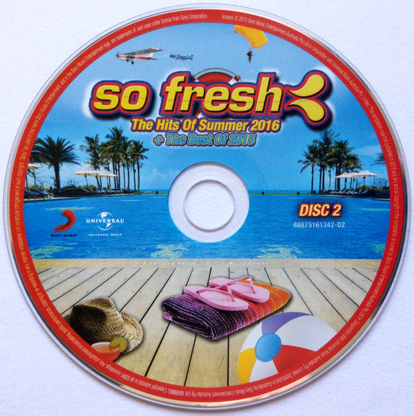 Various : So Fresh: The Hits Of Summer 2016 + The Best Of 2015 (2xCD, Comp)