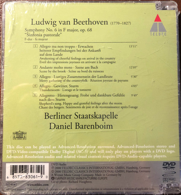 Ludwig van Beethoven, Daniel Barenboim, Staatskapelle Berlin : Symphony No.6 (DVD-A)