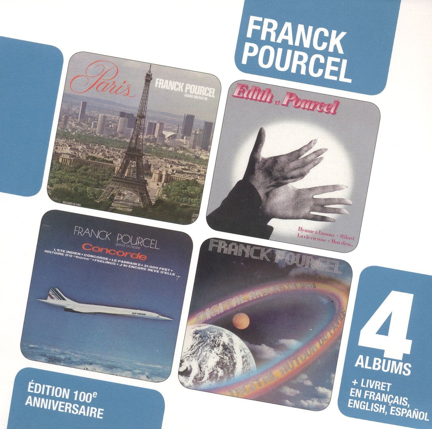 Franck Pourcel 4 Albums - Edition 100Ème Anniversaire - 4-Cd Set CD