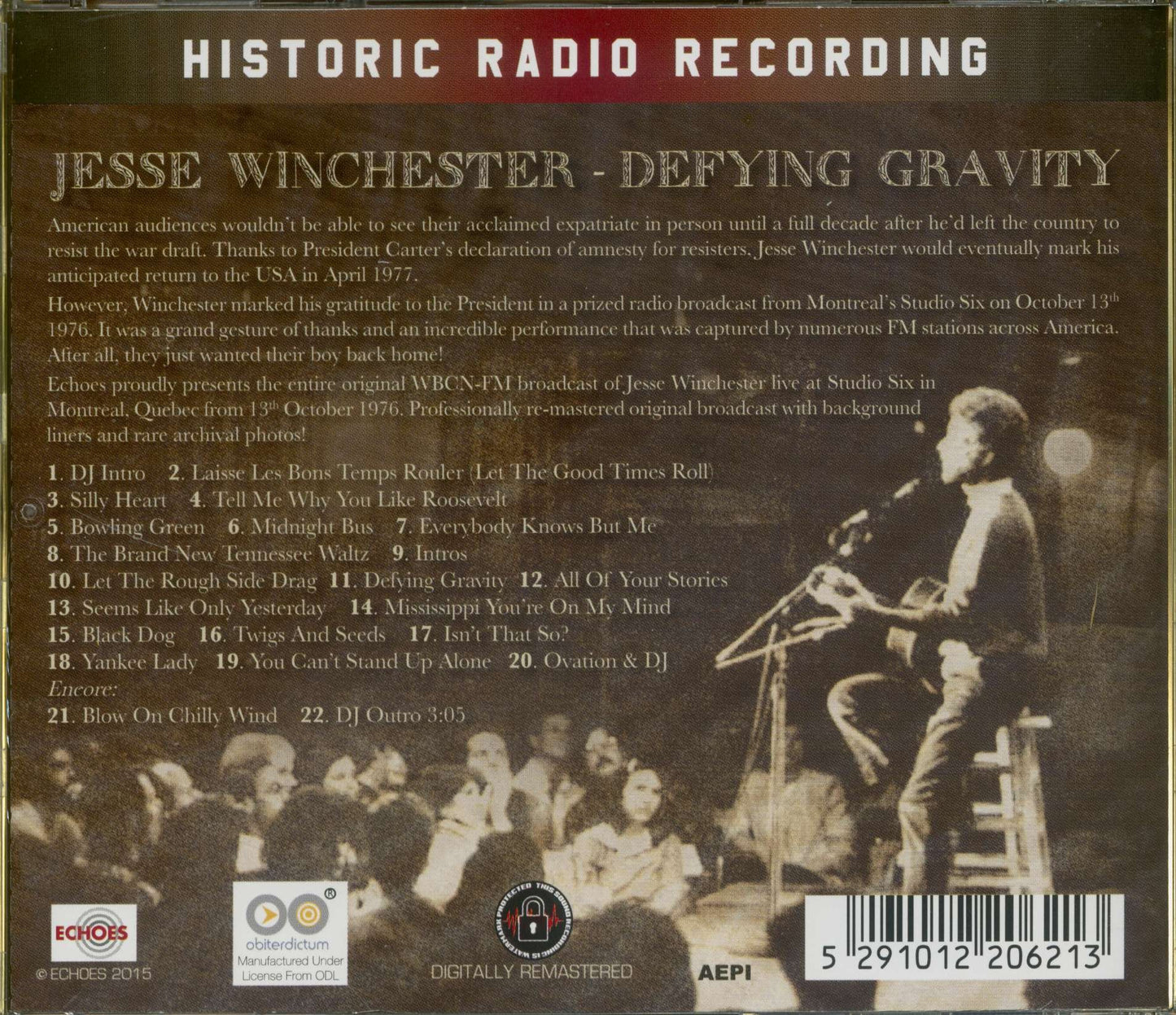 Jesse Wincester Defying Gravity CD