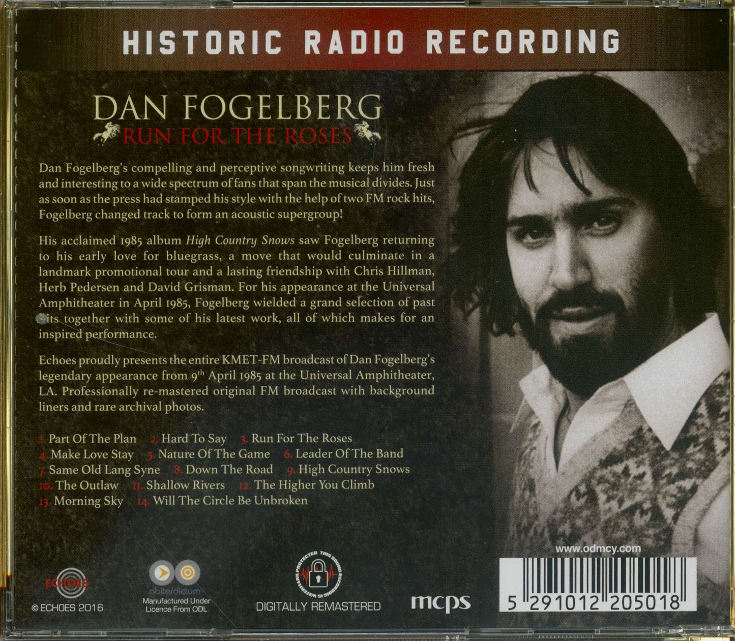 Dan Fogelberg Run For The Roses CD