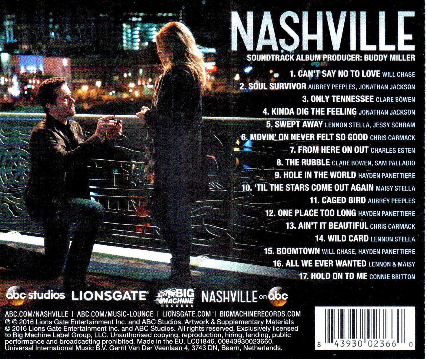 Various Artists (Nashville Cast) The Music Of Nashville - Season 4 Vol 2 CD