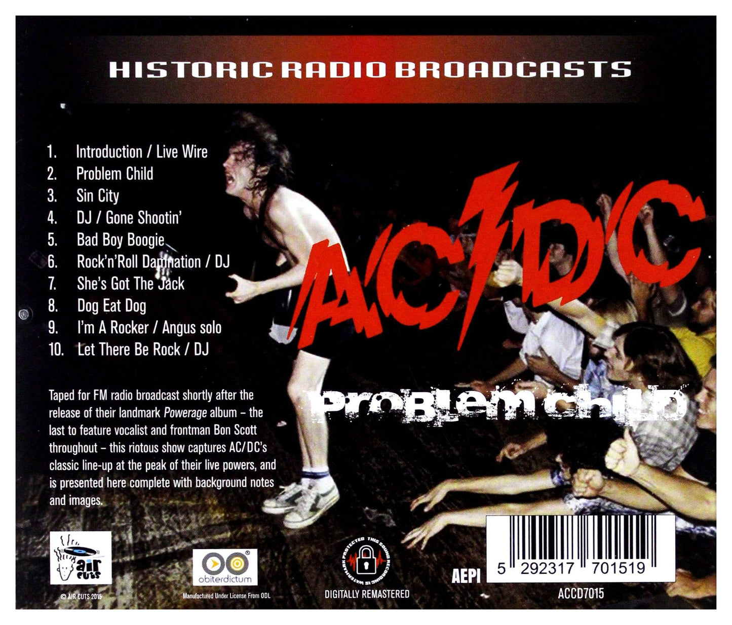 AC/DC Problem Child -Live 1978 CD