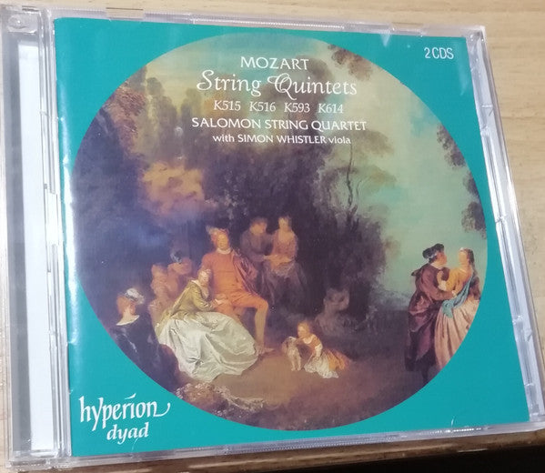 Mozart*, Salomon String Quartet*, Simon Whistler : String Quintets K515, K516, K593, K614 (2xCD, Comp)