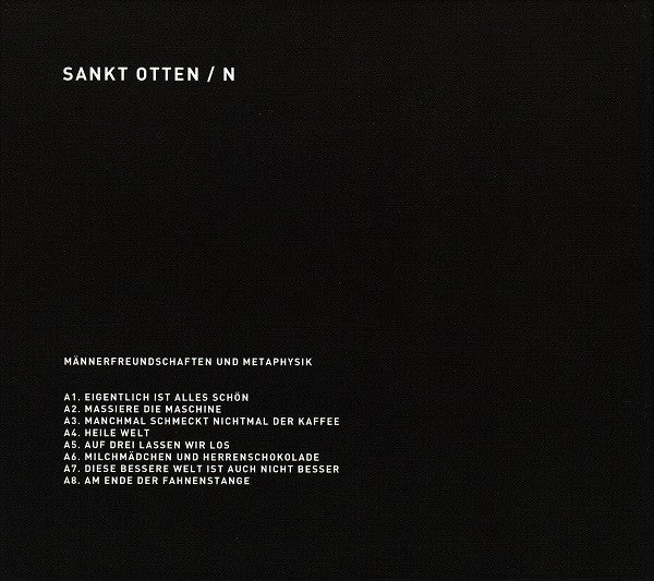 Sankt Otten / N (2) : Männerfreundschaften Und Metaphysik (CD, Album)