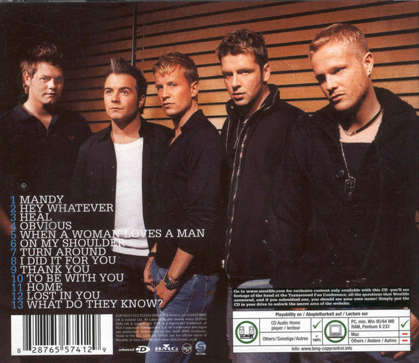 Westlife : Turnaround (CD, Album, Copy Prot., Enh, Dis)