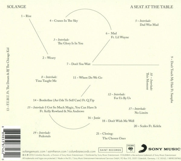 Solange (2) : A Seat At The Table (CD, Album, Dig)