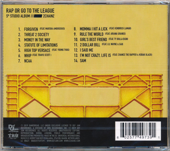 2 Chainz : Rap Or Go To The League (CD, Album)