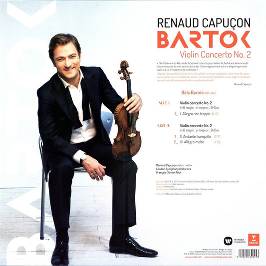 Bartók*, Renaud Capuçon, London Symphony Orchestra, François-Xavier Roth : Violin Concerto No. 2 (LP)