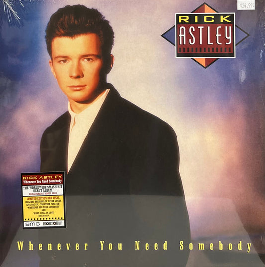 Rick Astley : Whenever You Need Somebody (LP, Album, RSD, Ltd, RE, RM, Red)